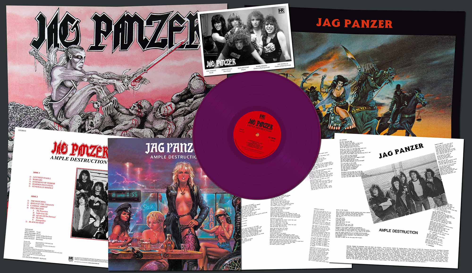 JAG PANZER - Ample Destruction  LP  COMIC COVER