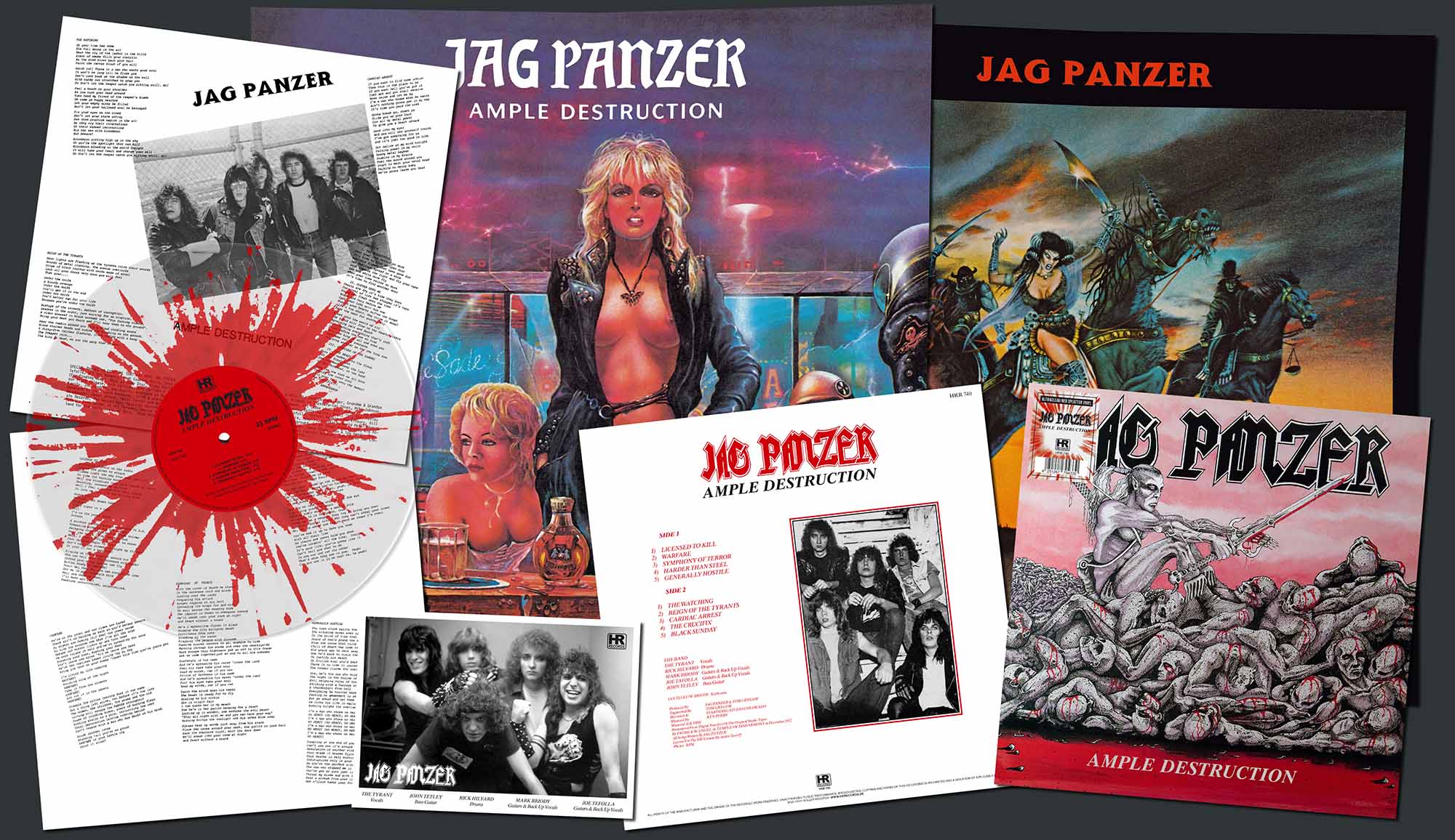 JAG PANZER - Ample Destruction  LP  METALCORE COVER