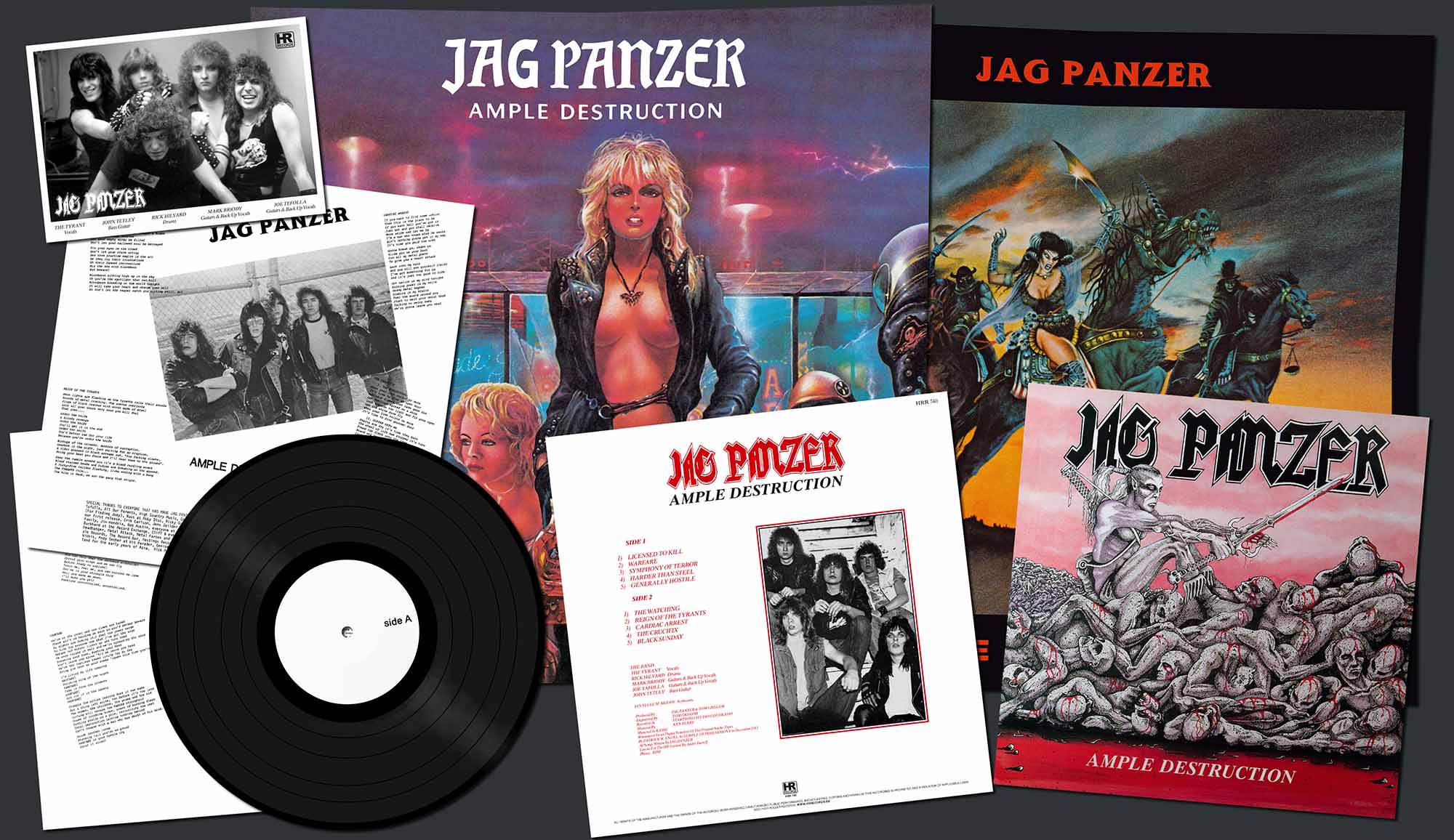 JAG PANZER - Ample Destruction  LP  METALCORE COVER