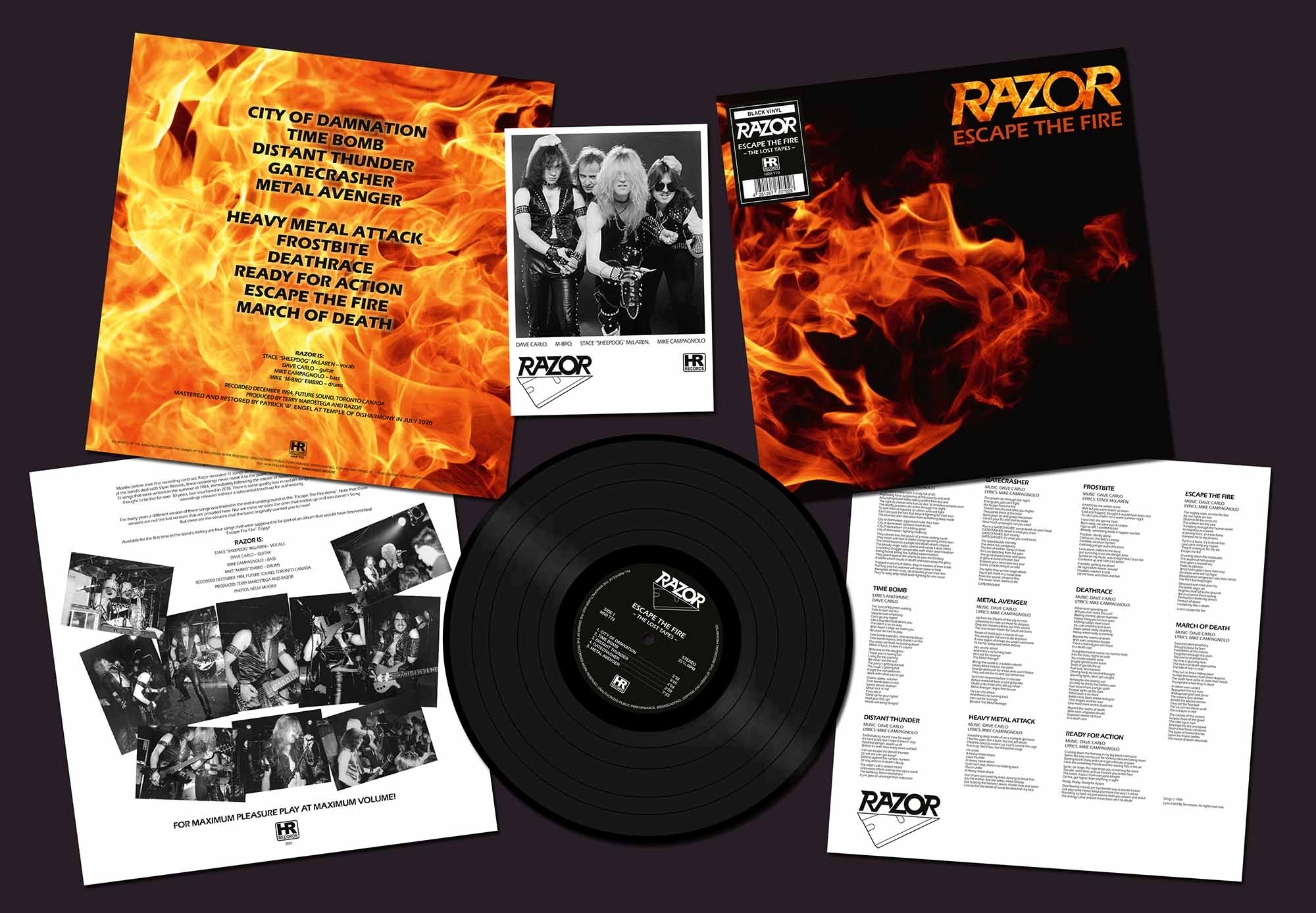 RAZOR - Escape the Fire  LP