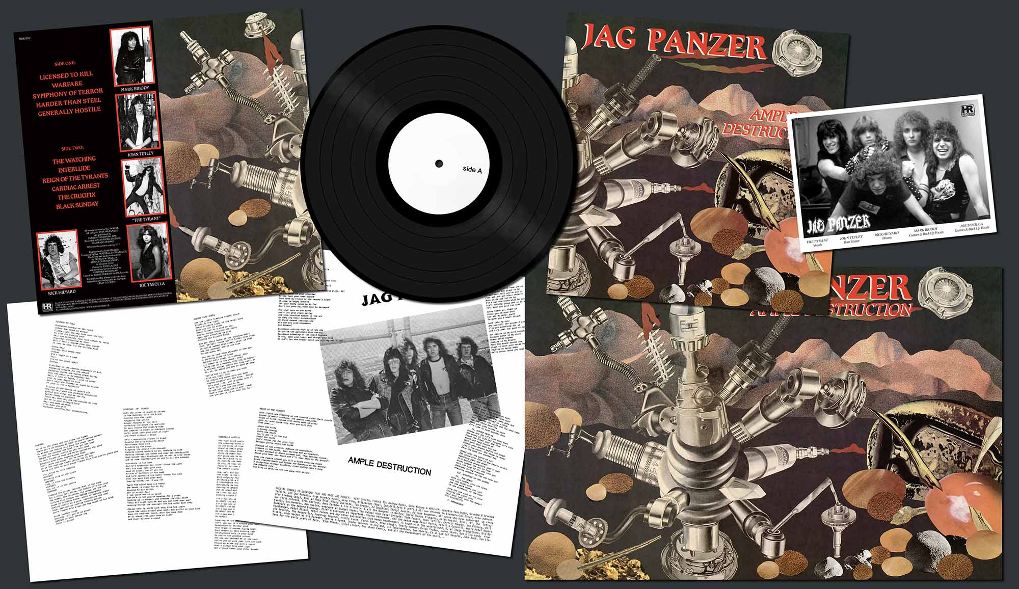 JAG PANZER - Ample Destruction  LP  ORIGINAL MIX  CANADA COVER