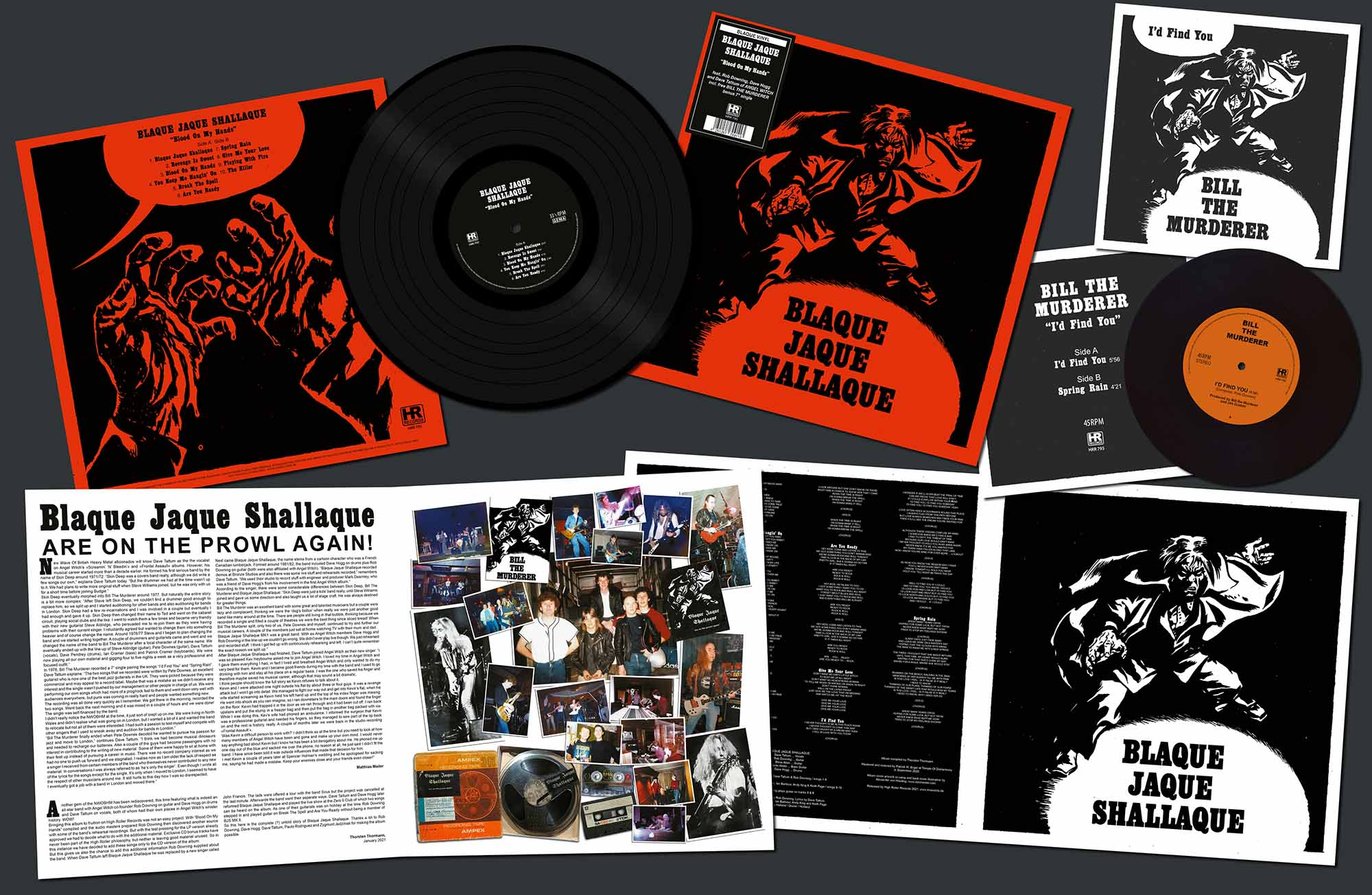BLAQUE JAQUE SHALLAQUE - Blood on My Hands  LP+7