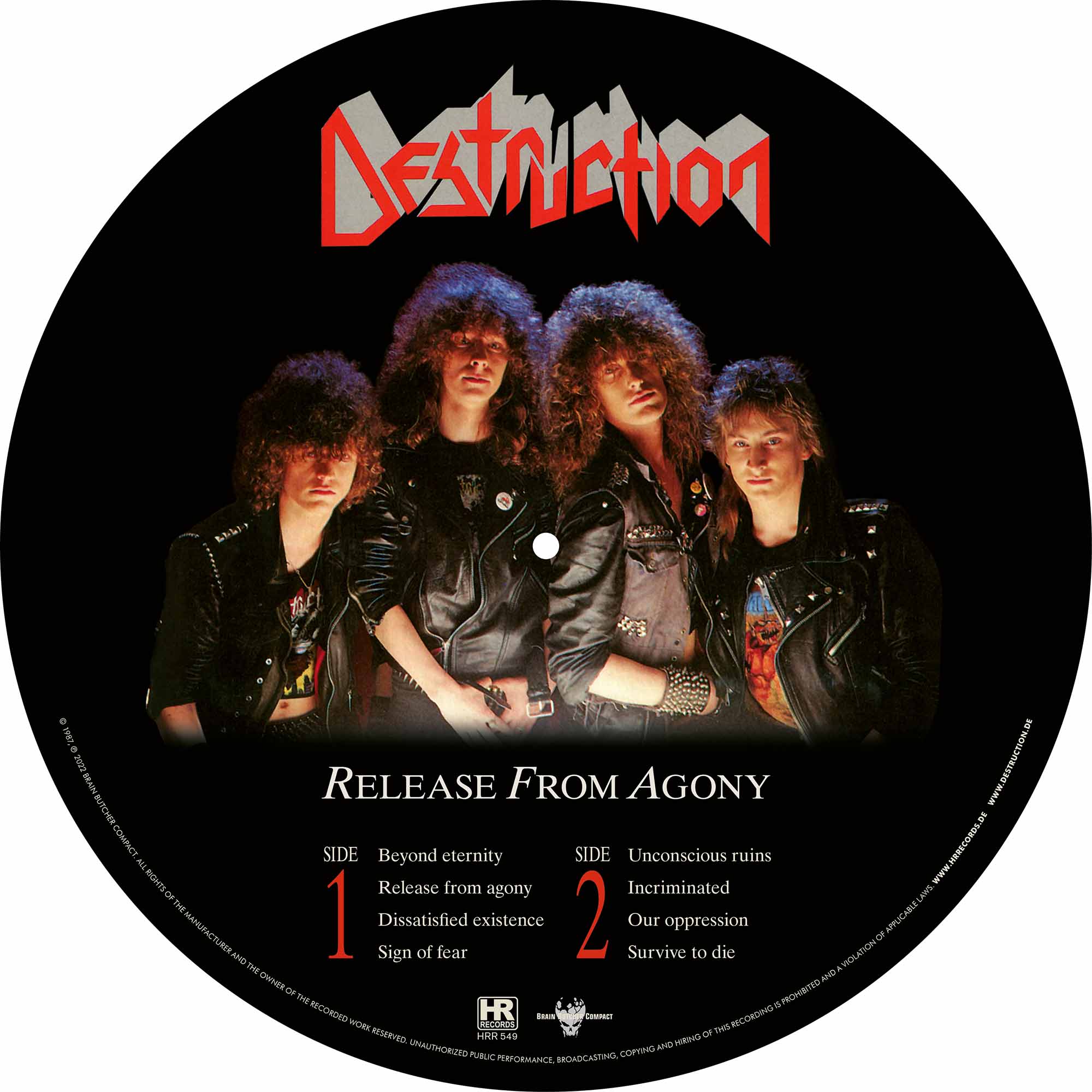 DESTRUCTION - Release from Agony  PICTURE LP