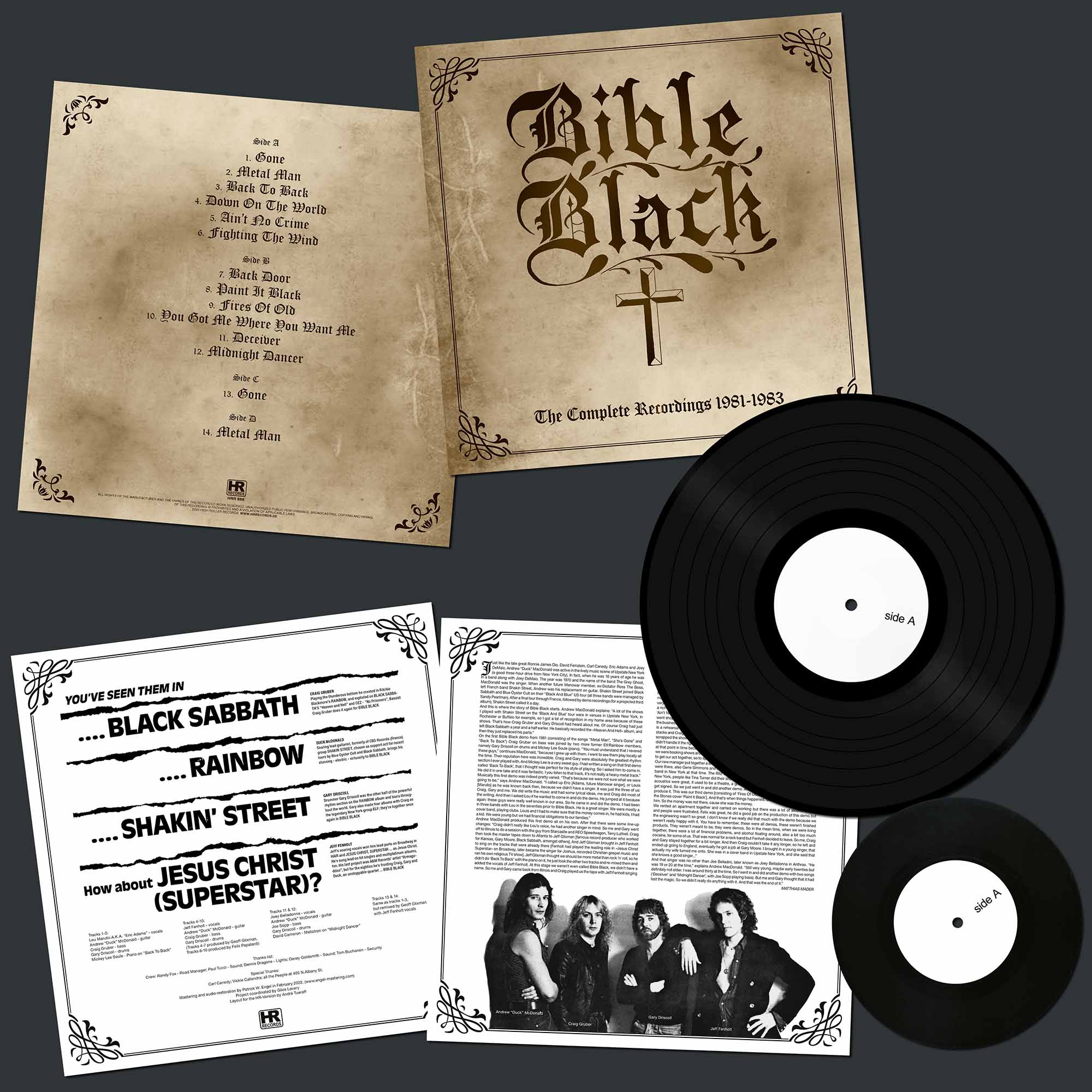 BIBLE BLACK - The Complete Recordings 1981-1983  LP+7