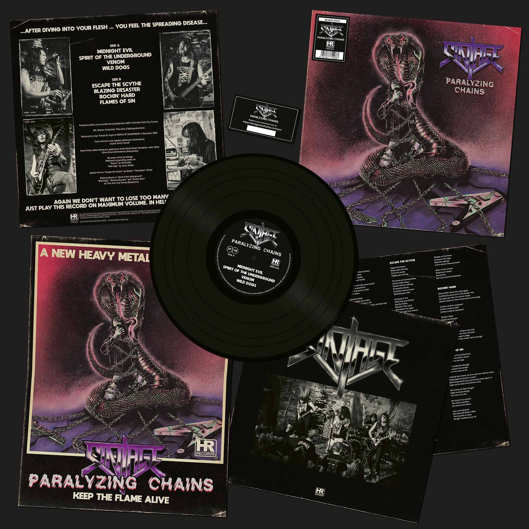 SINTAGE - Paralyzing Chains  LP