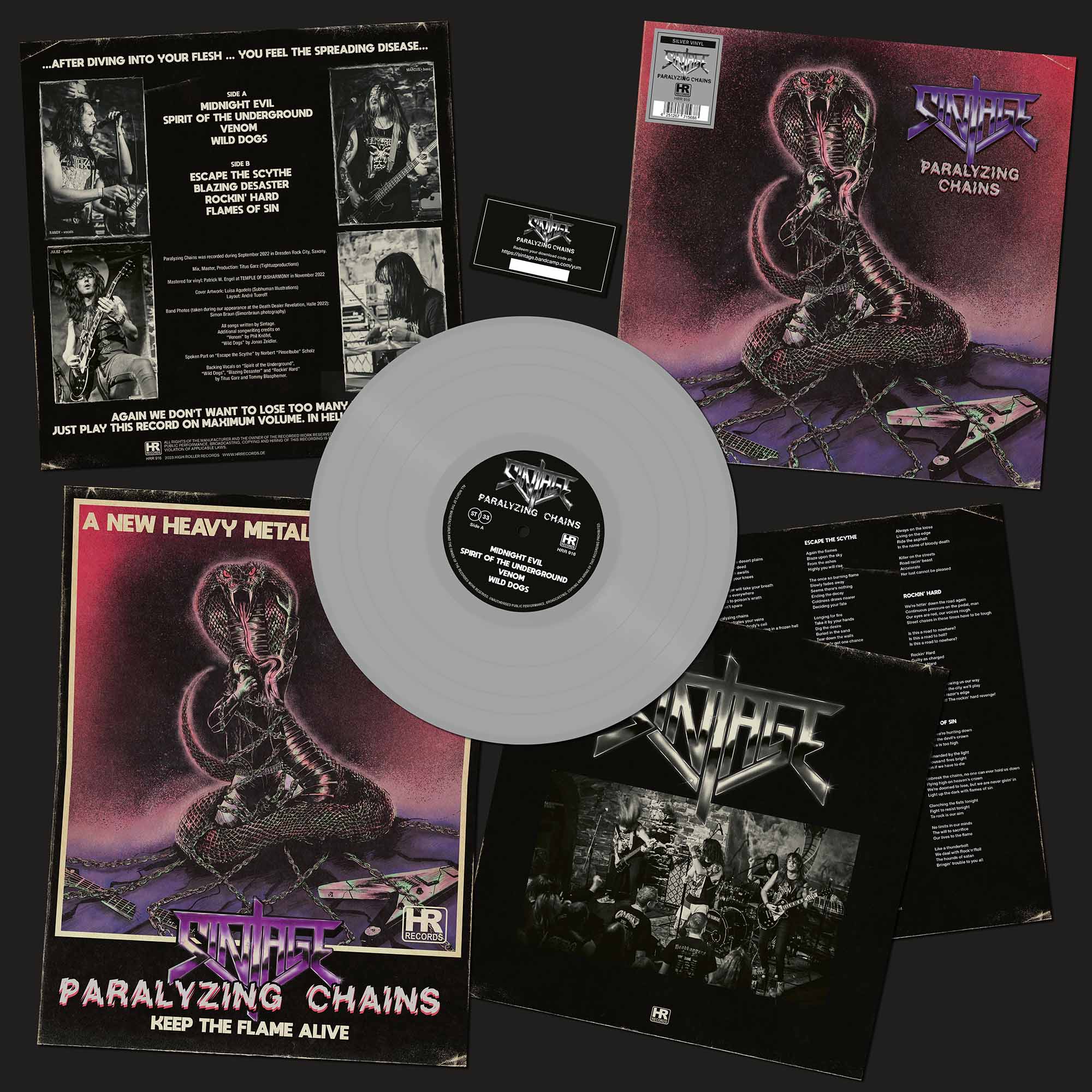 SINTAGE - Paralyzing Chains  LP