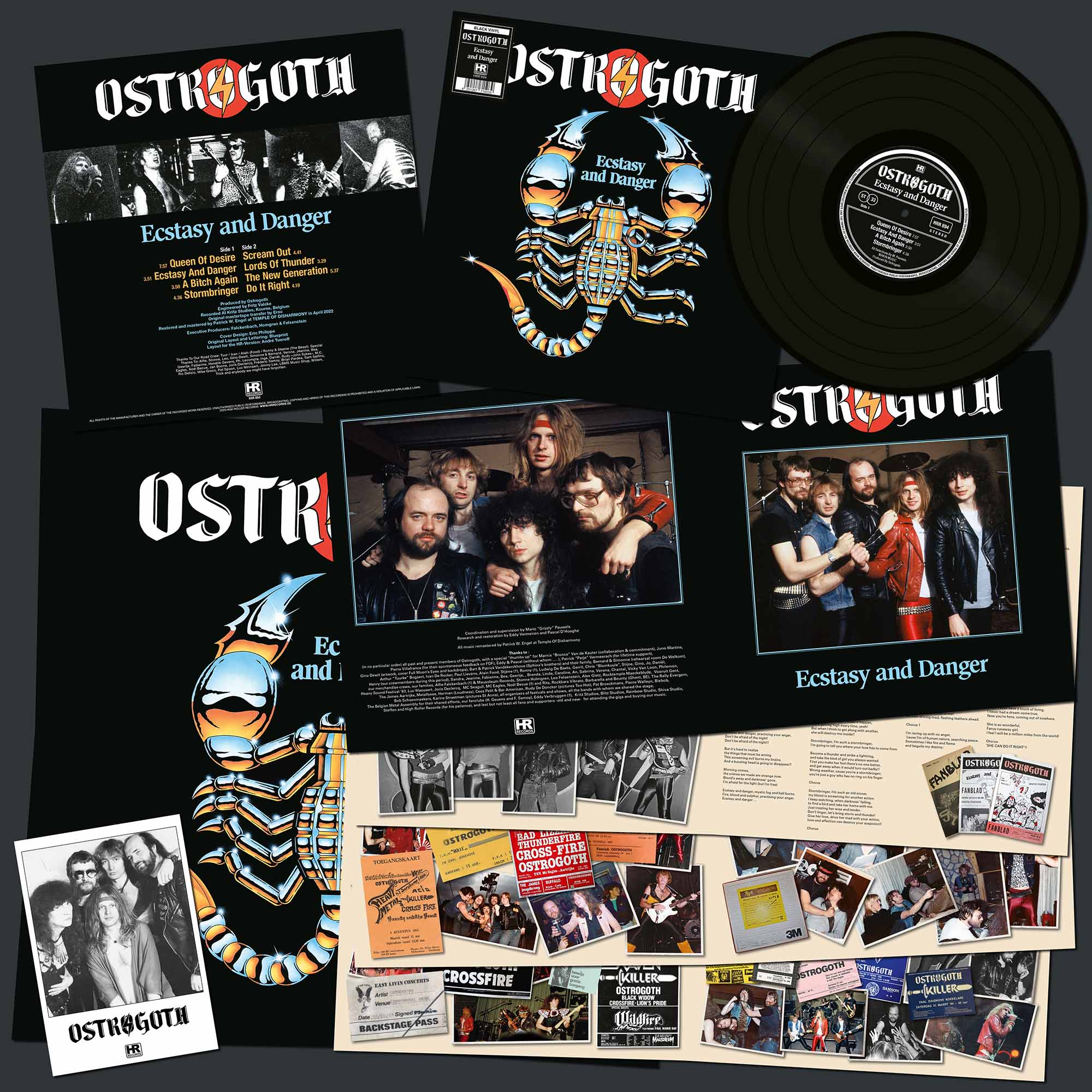 OSTROGOTH - Ecstasy and Danger  LP