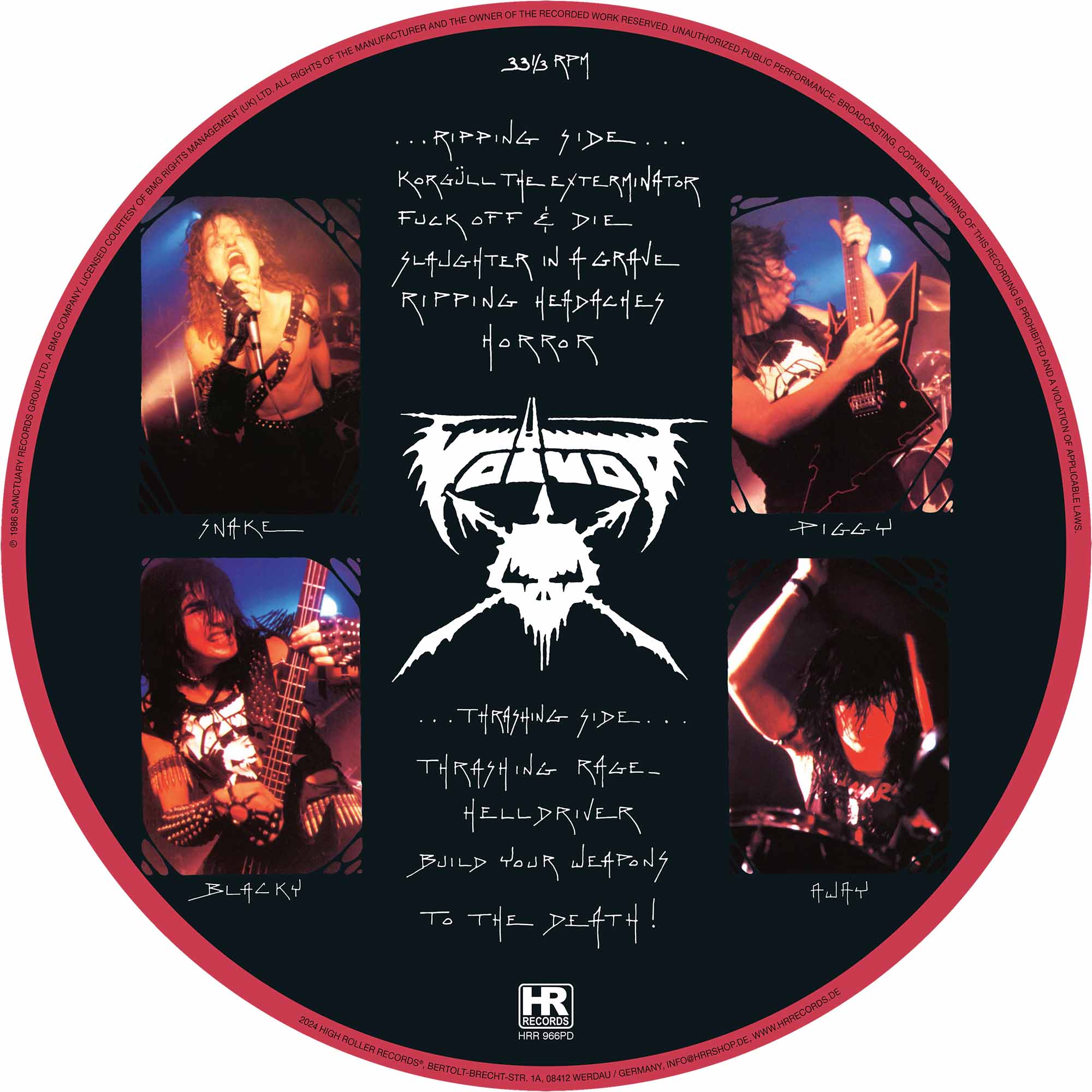 VOIVOD - Rrraaarrr  LP  PICTURE DISC