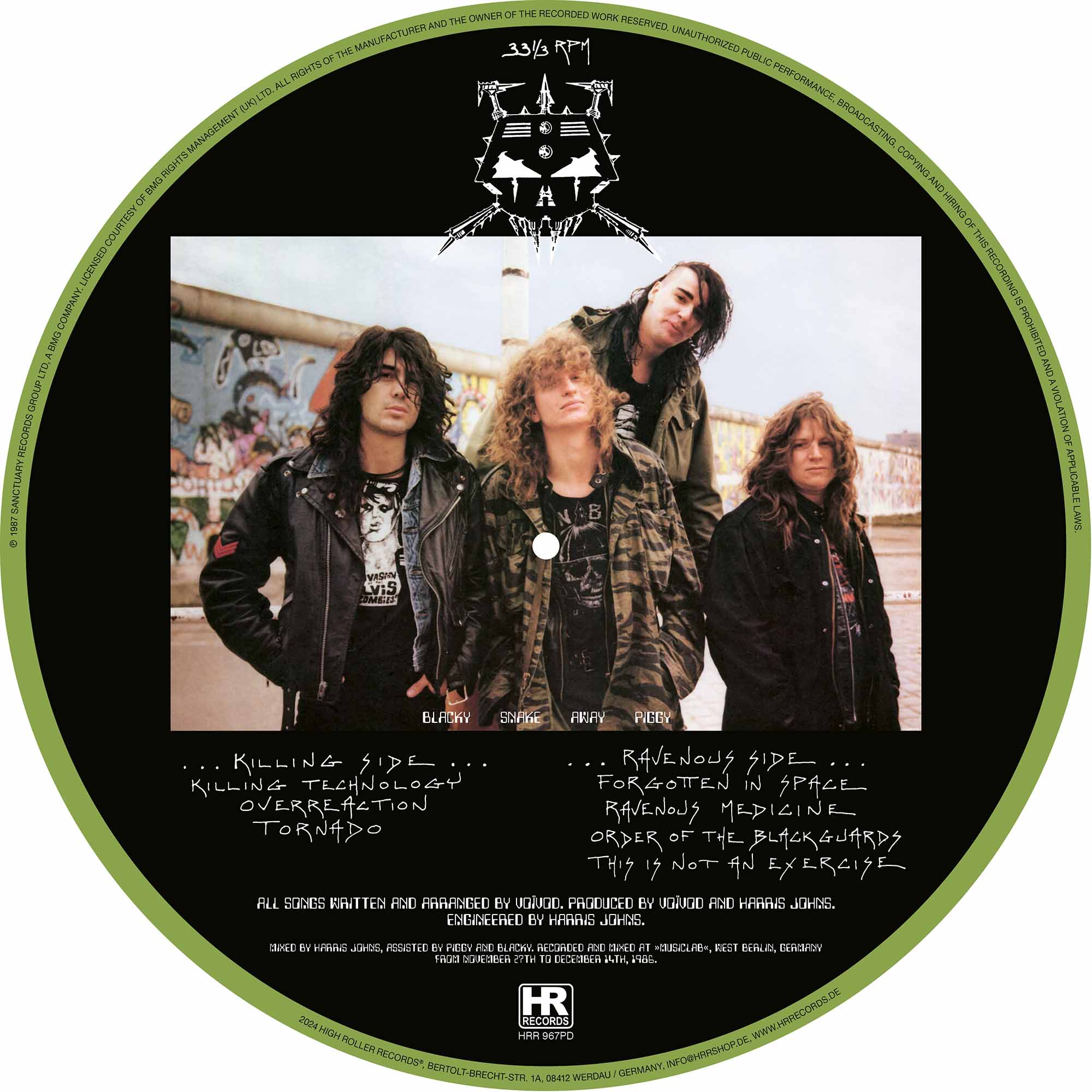 VOIVOD - Killing Technology  LP  PICTURE DISC