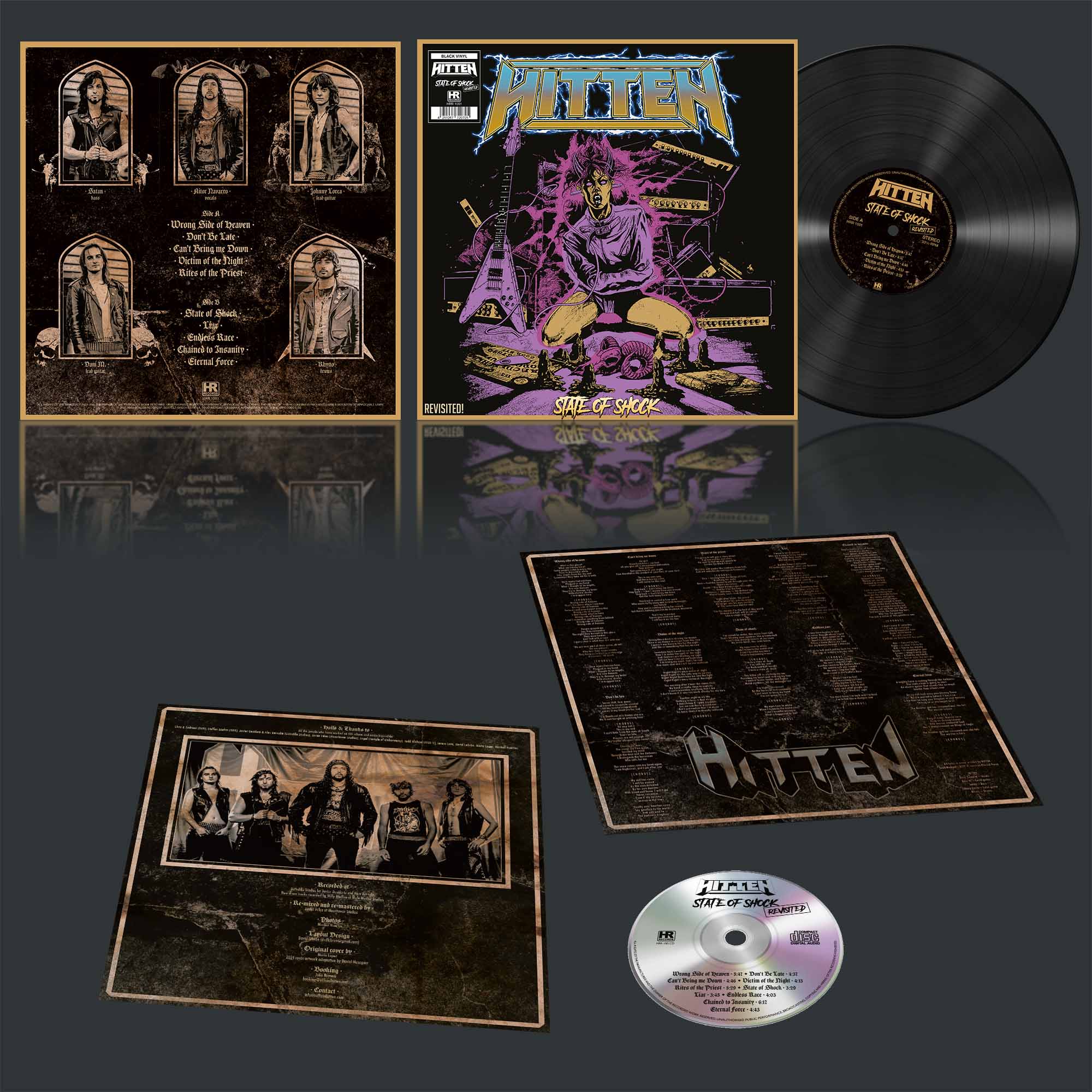 HITTEN - State of Shock - Revisted  LP+CD