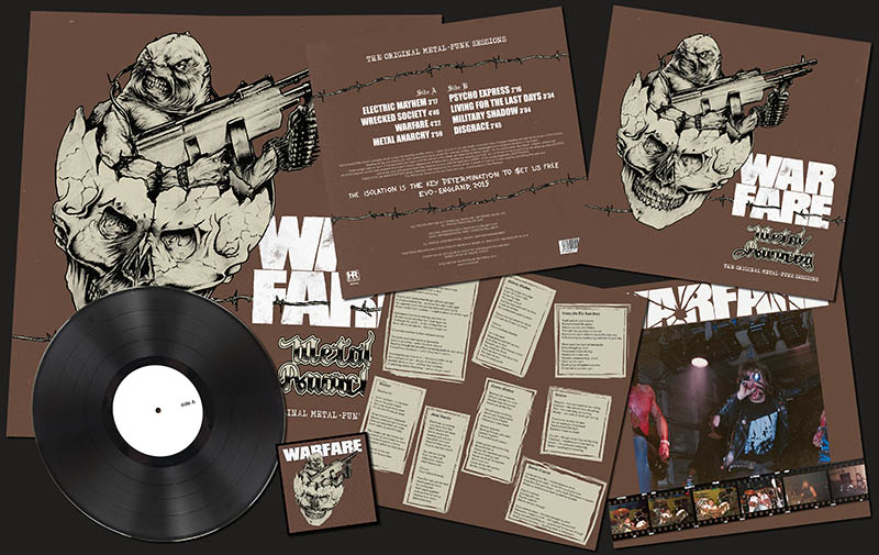 WARFARE - Metal Anarchy: The Original Metal-Punk Sessions  LP
