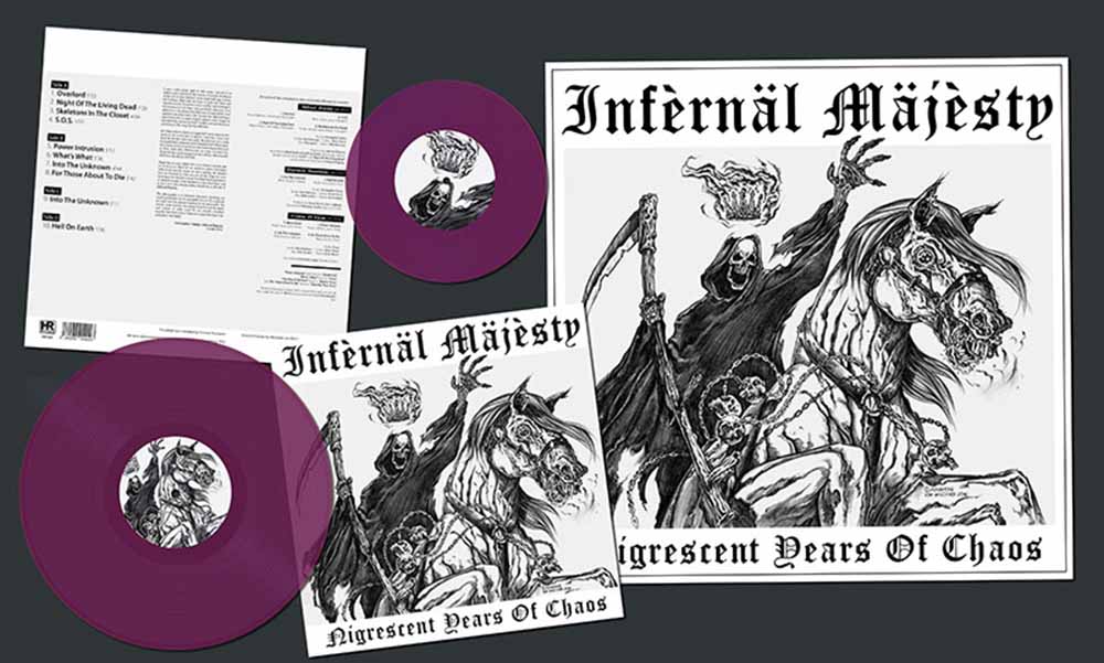 INFERNAL MAJESTY - Nigrescent Years of Chaos  LP+7