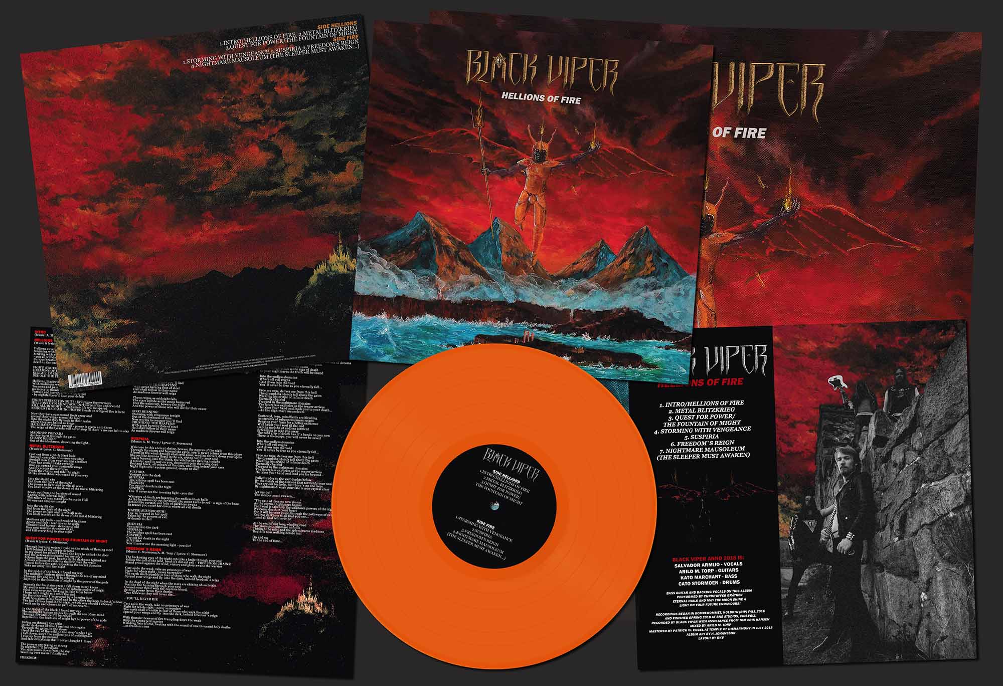 BLACK VIPER - Hellions of Fire  LP