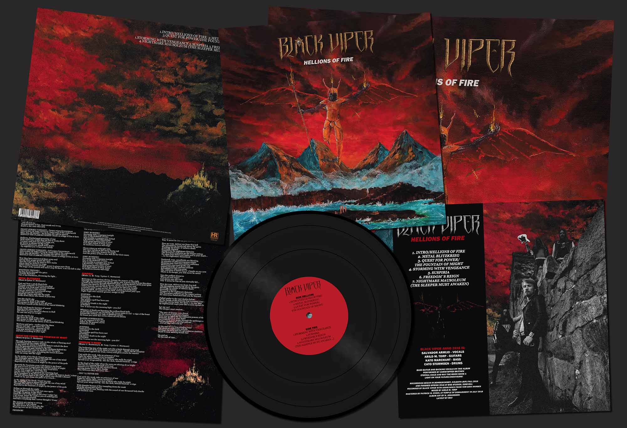 BLACK VIPER - Hellions of Fire  LP