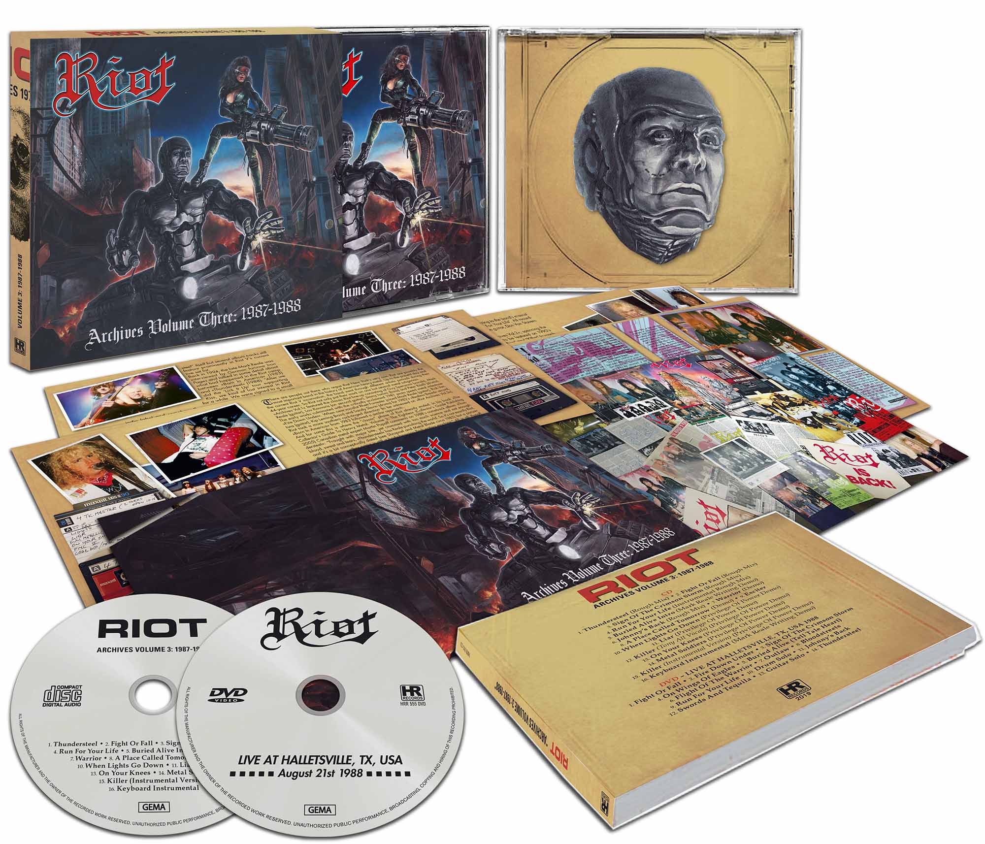 RIOT - Archives Volume 3: 1987-1988  CD+DVD