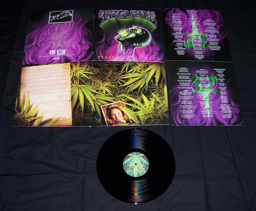 TROUBLE - Plastic Green Head LP